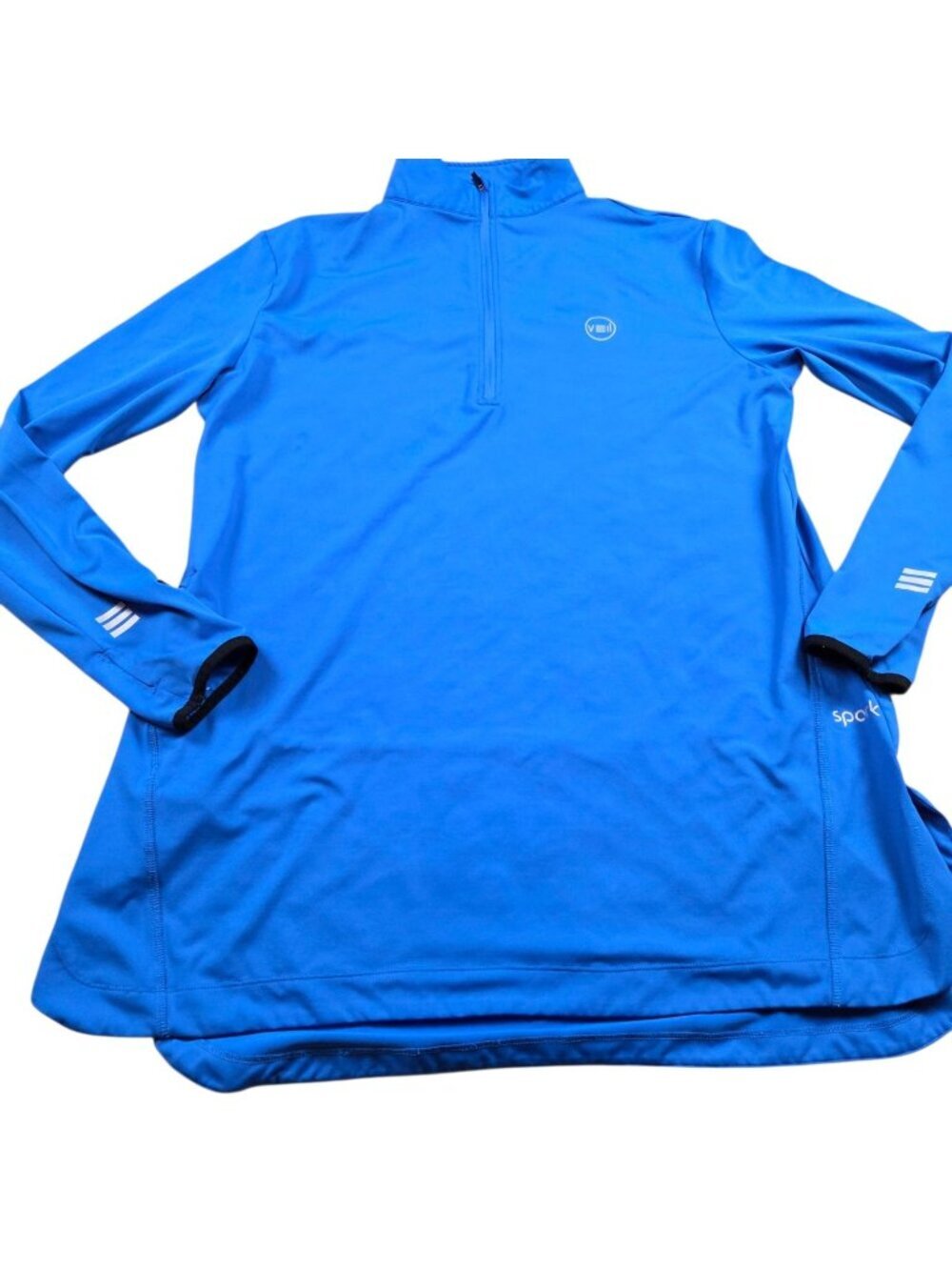 Veil Spark Pullover Women's XL Blue Long Sleeve Half Zip Performance Tunic